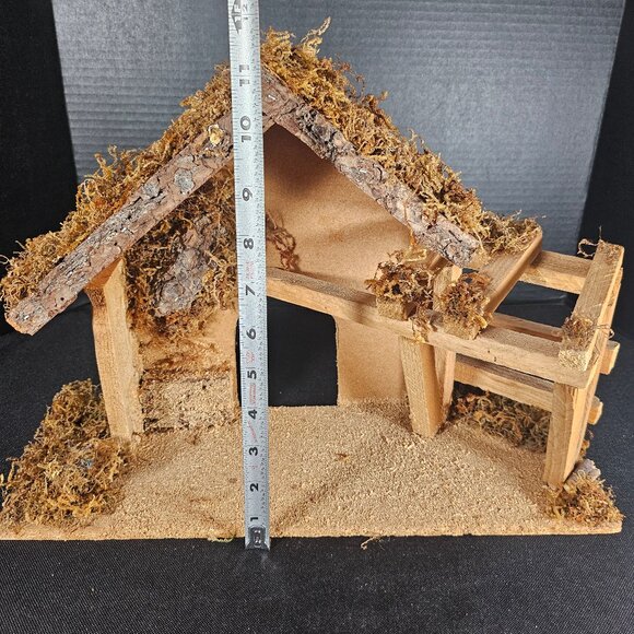 Vintage Fontanini For Roman Inc Wedding Creche Nativity Wood 16 Inch - Picture 9 of 11